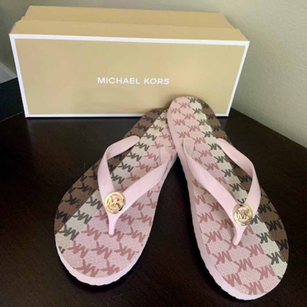New with Box!  Michael Kors Flip Flops!!!